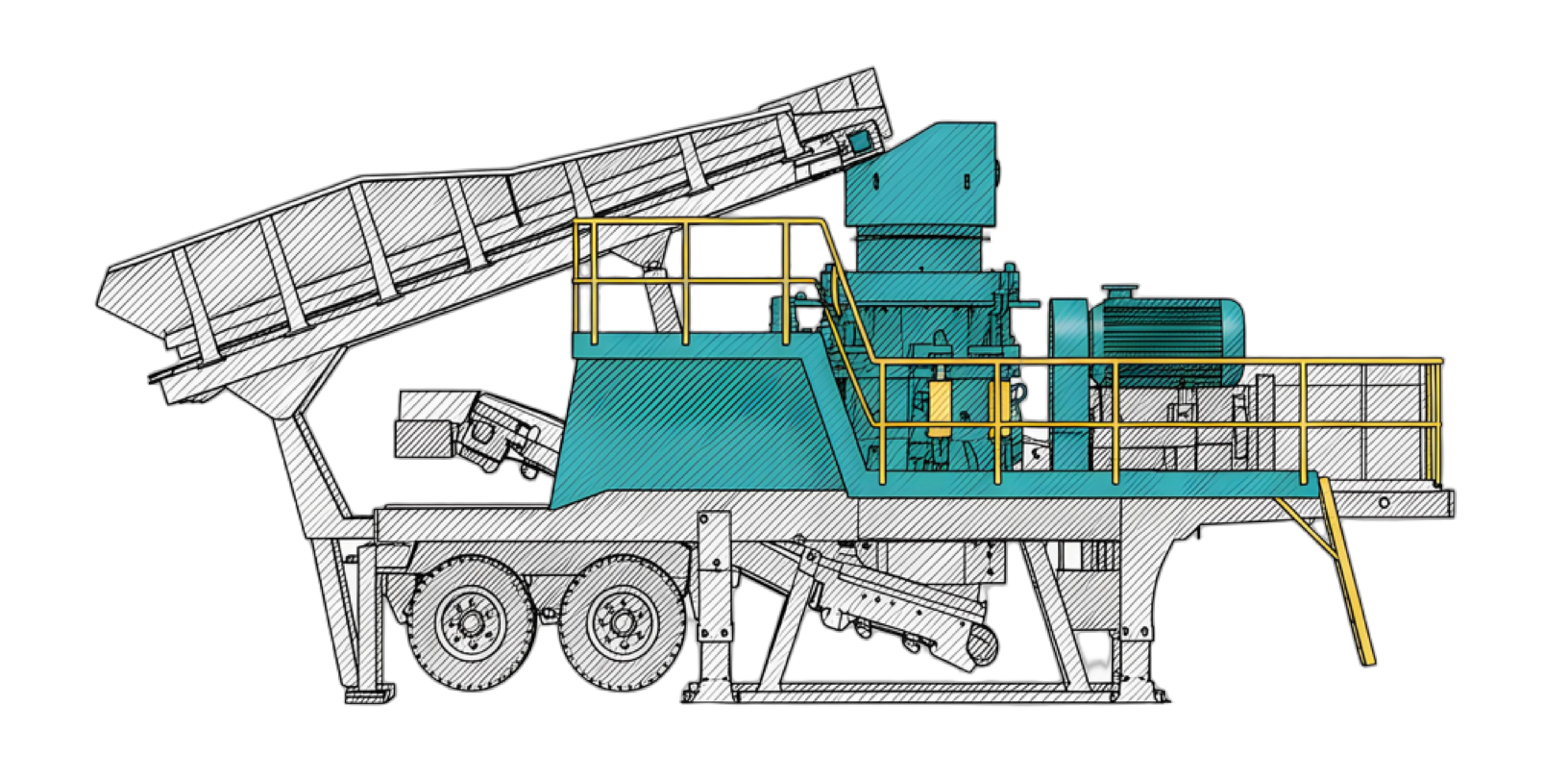 SUNREX mobile crushing plant