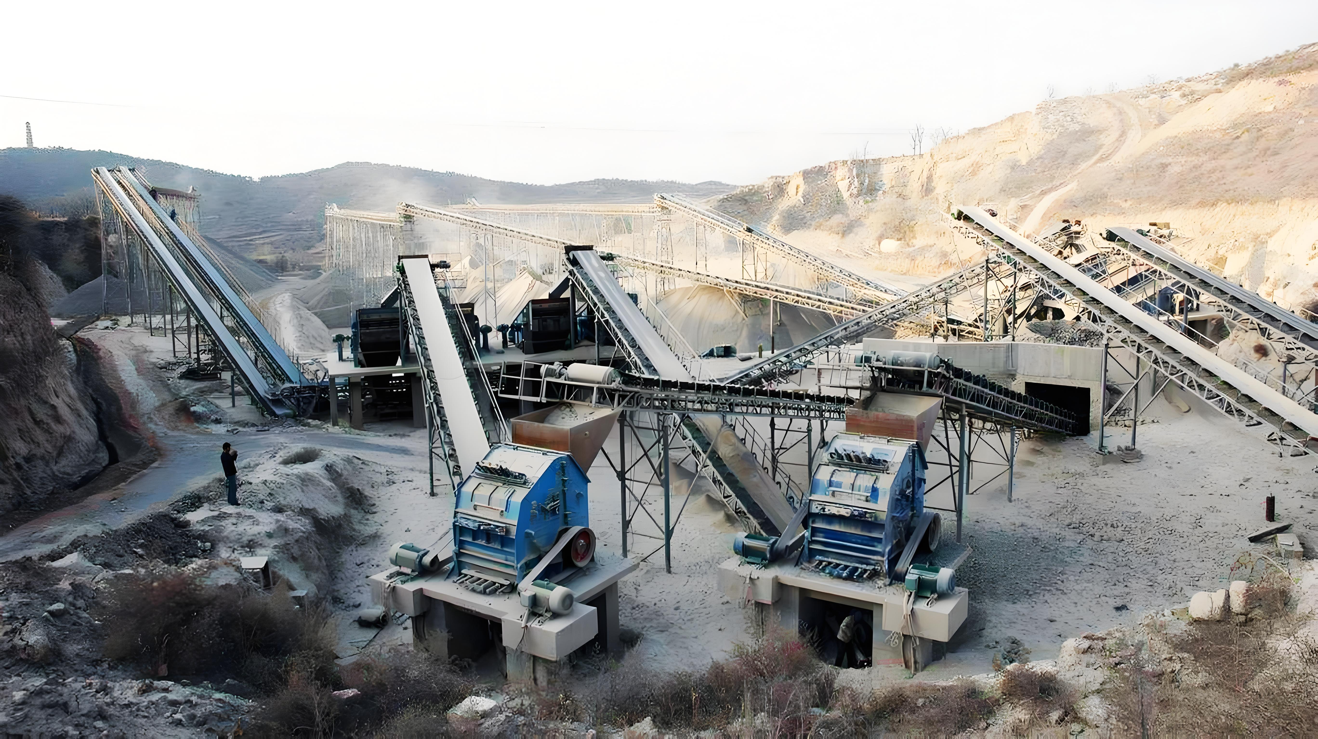 SUNREX impact crusher on site