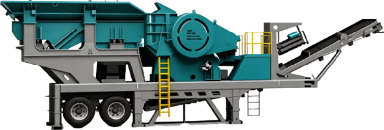 All in one mobile crushing plant