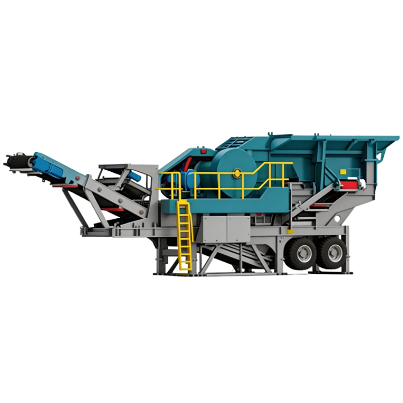 SNE Mobile Jaw Crusher Plant side view