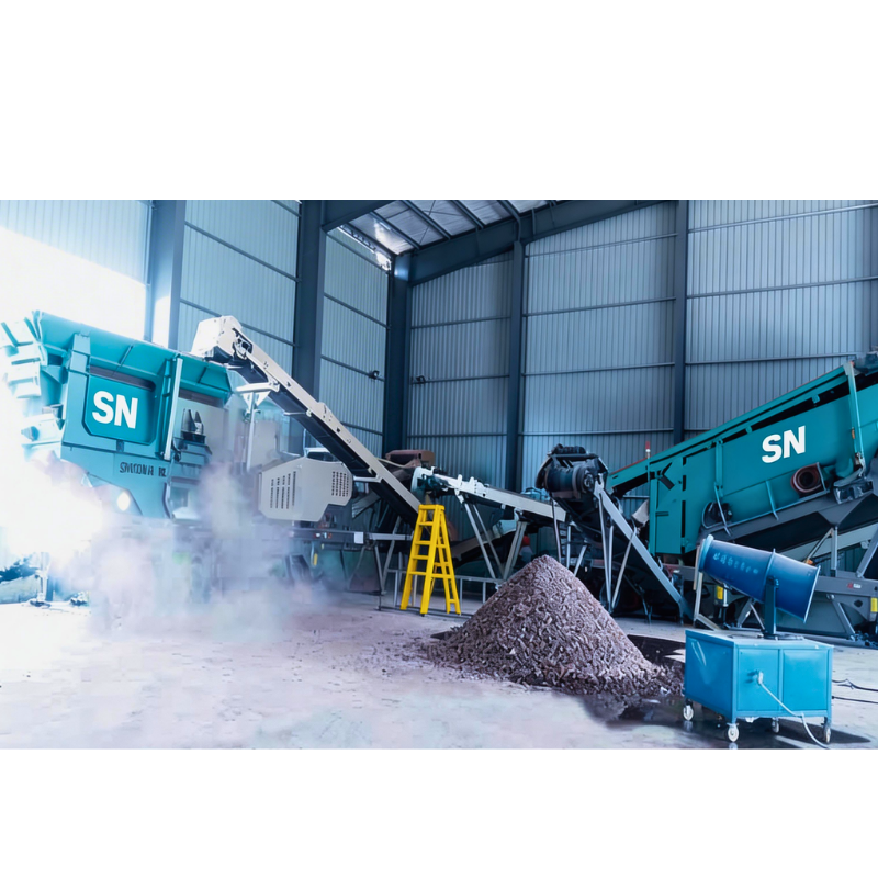 Open pit mining and ore pre-crushing