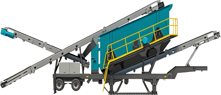Mobile screening plant