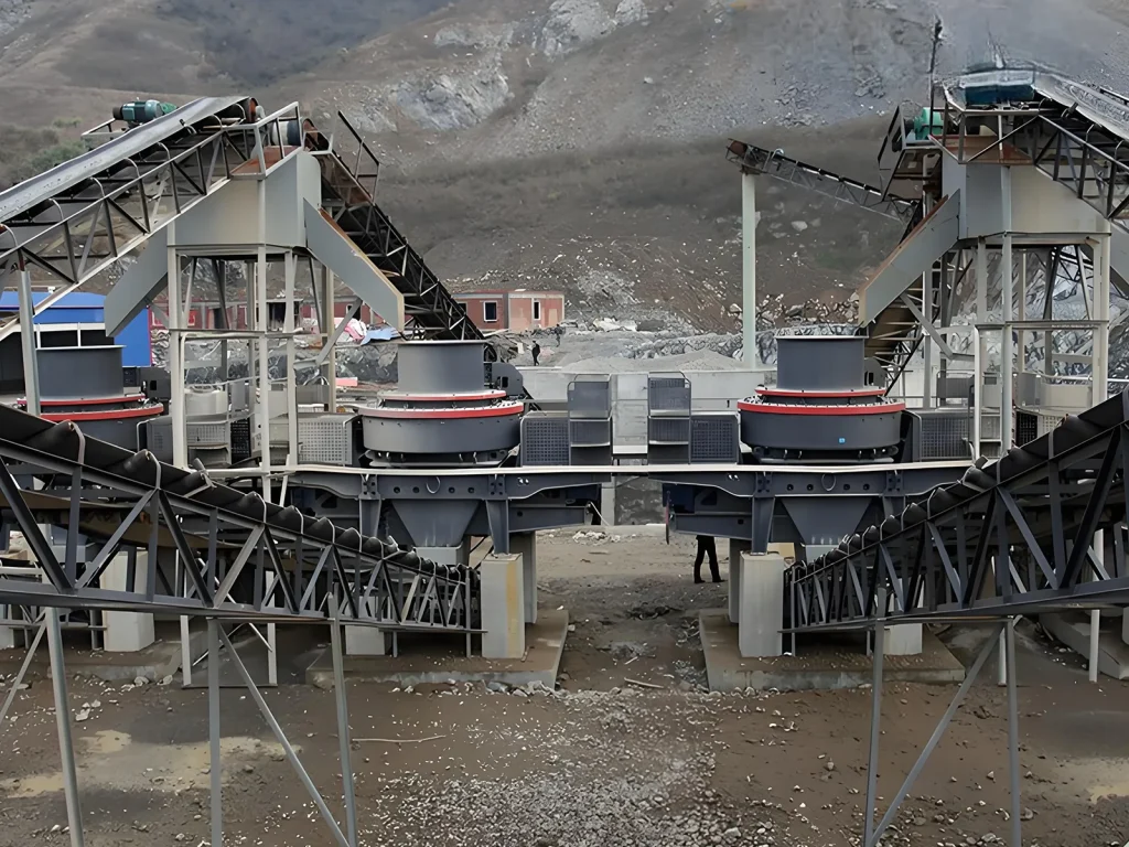 VSI sand maker on-site